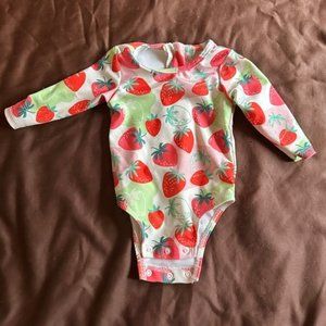 Strawberry baby swimsuit